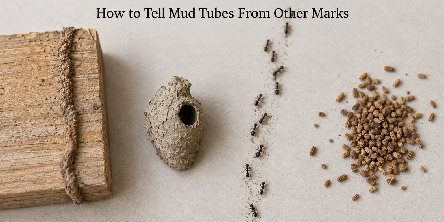 How to Tell Mud Tubes From Other Marks