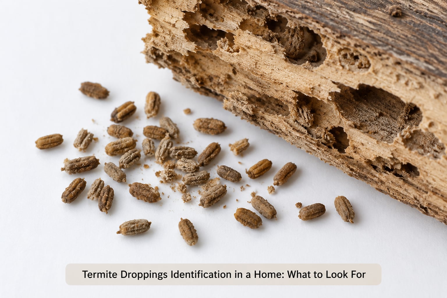 Termite Droppings Identification in a Home: What to Look For