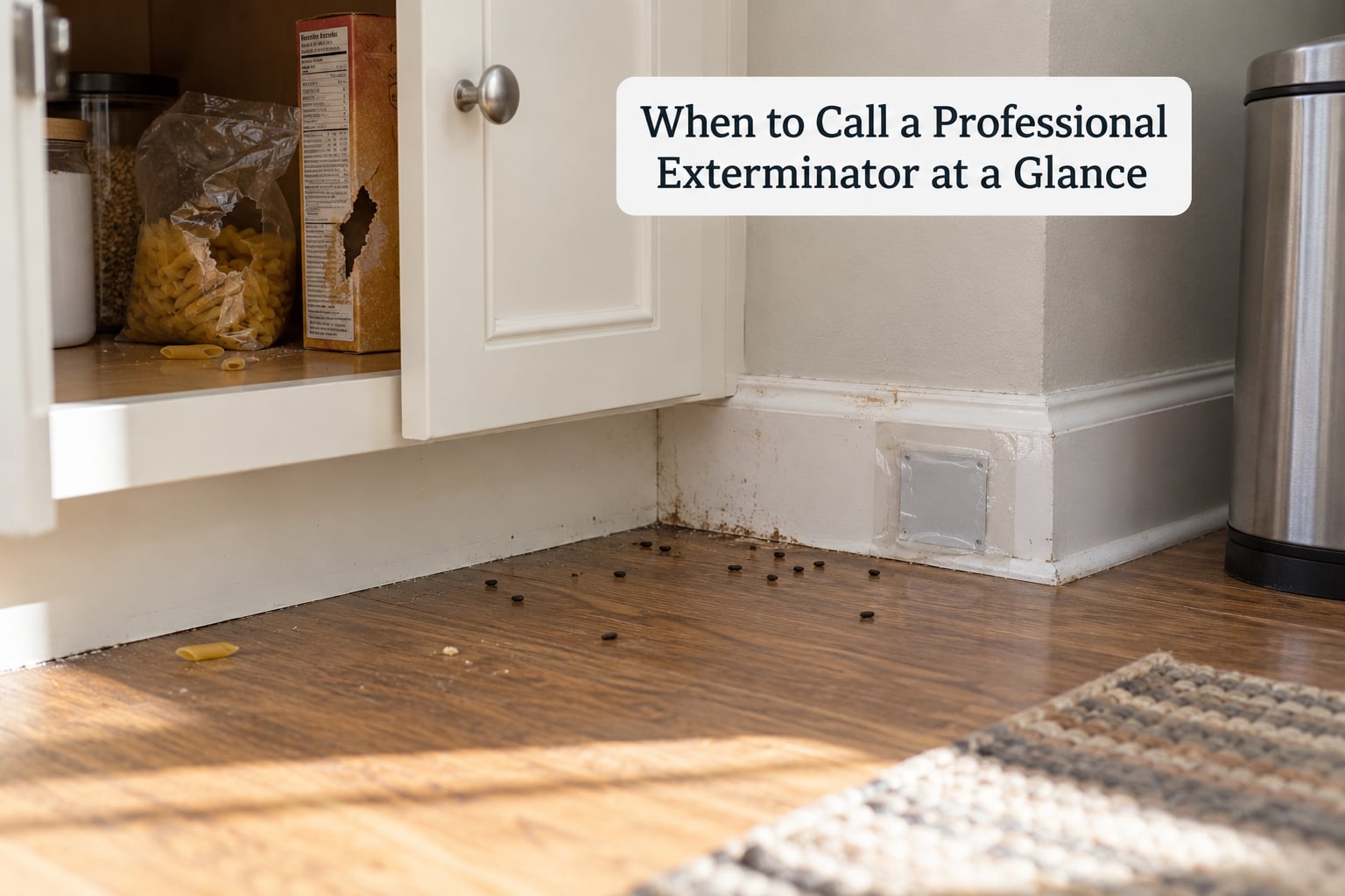 When to Call a Professional Exterminator at a Glance