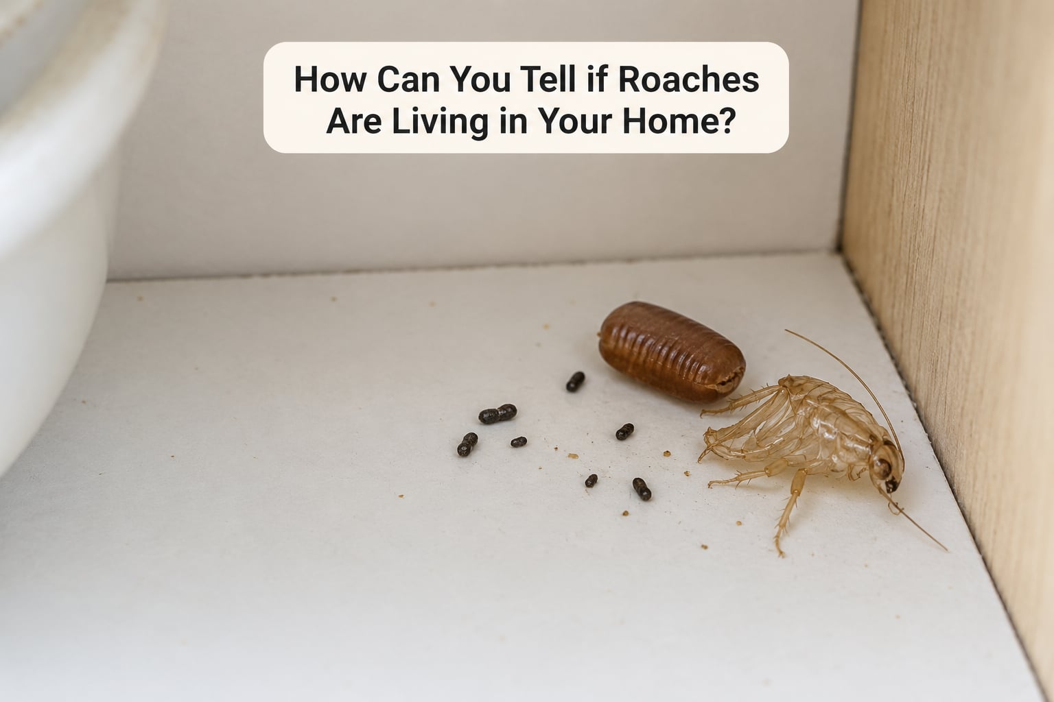 How Can You Tell if Roaches Are Living in Your Home?