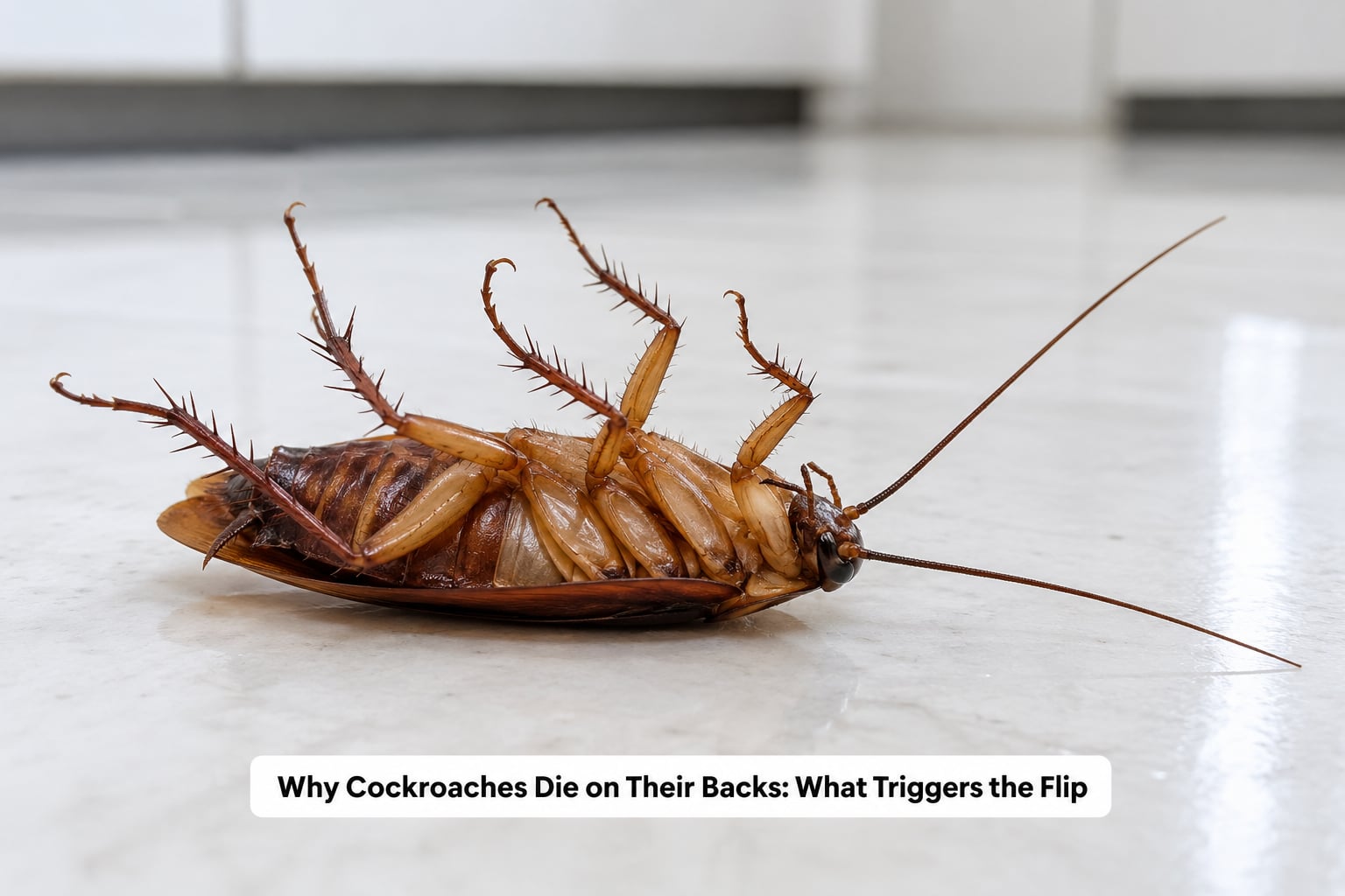 Why Cockroaches Die on Their Backs: What Triggers the Flip