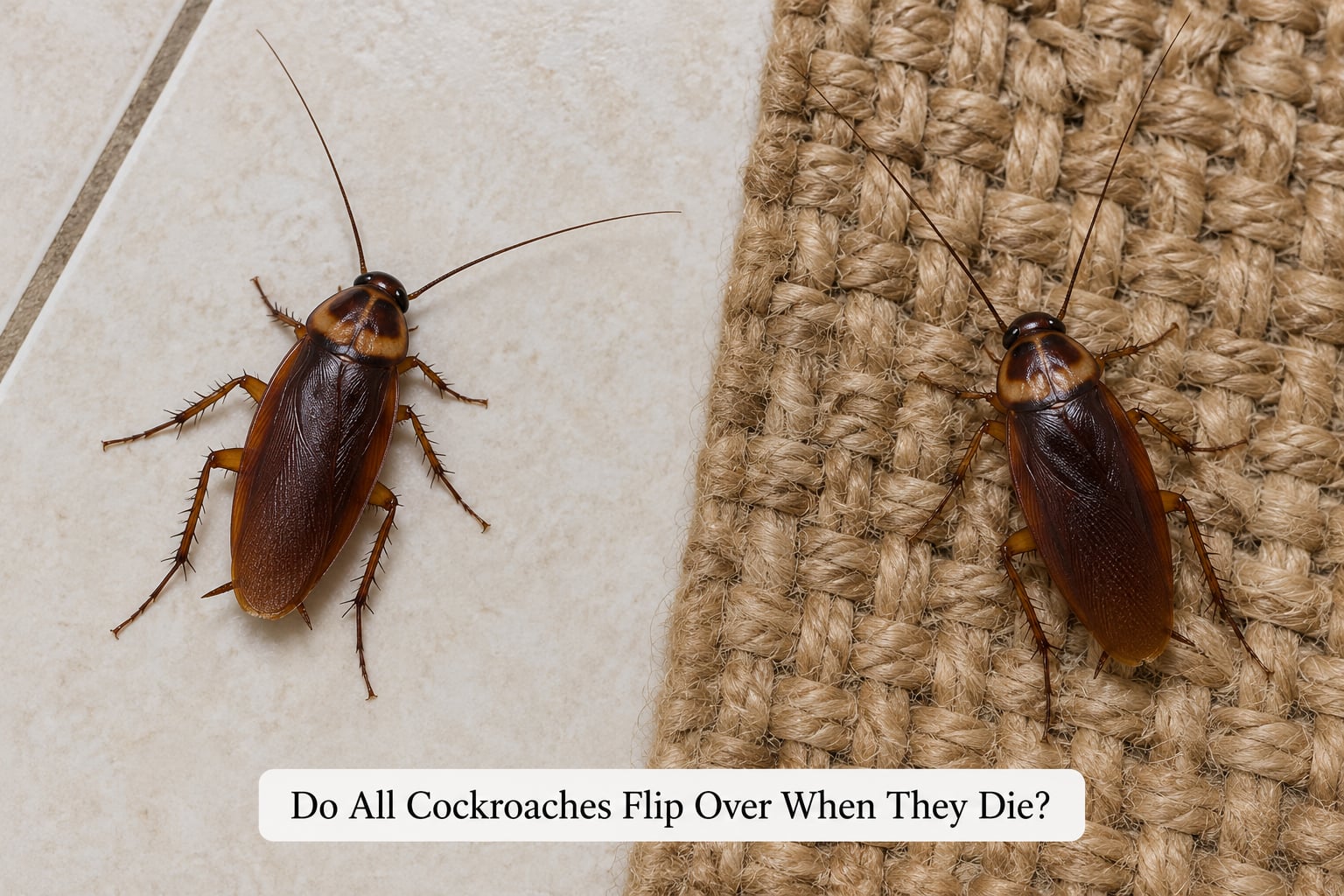 Do All Cockroaches Flip Over When They Die?