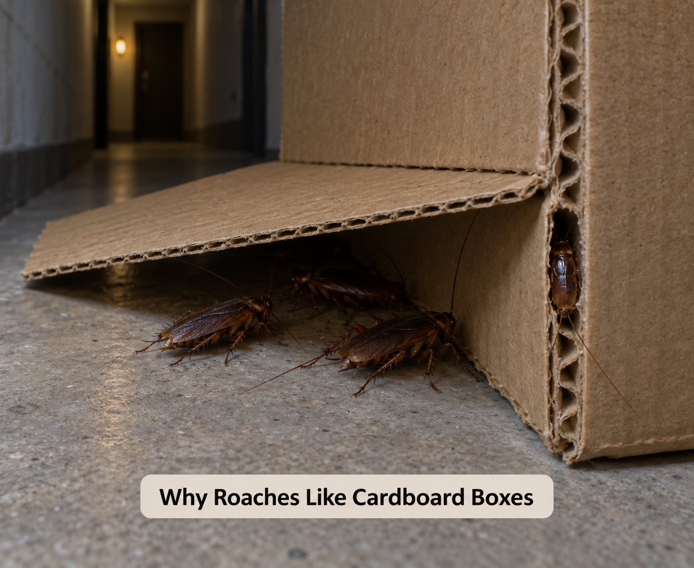 Why Roaches Like Cardboard Boxes