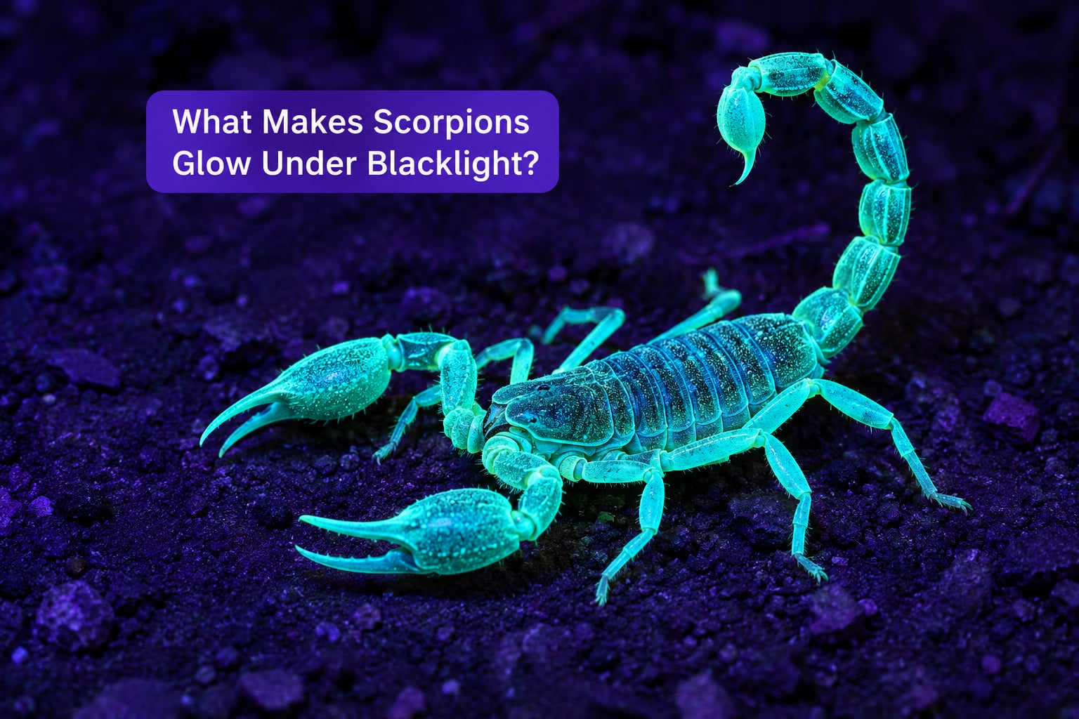 What Makes Scorpions Glow Under Blacklight?