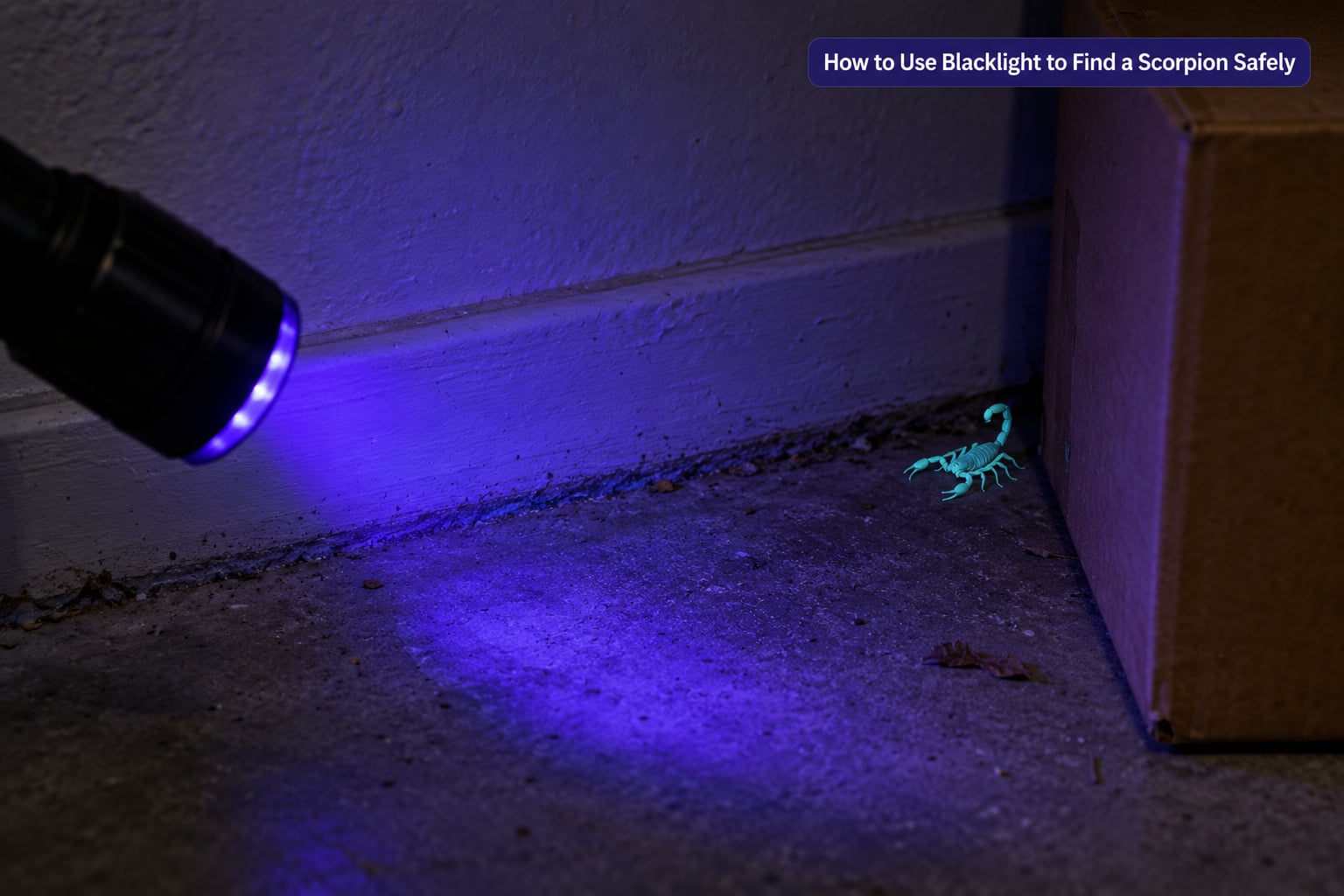 How to Use Blacklight to Find a Scorpion Safely