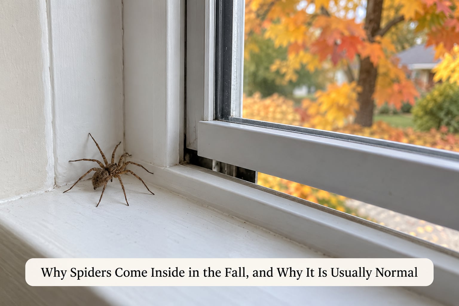 Why Spiders Come Inside in the Fall, and Why It Is Usually Normal