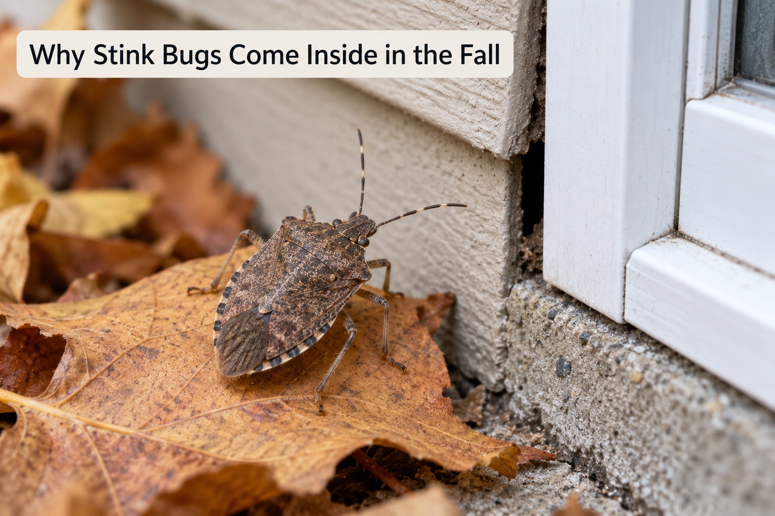 Why Stink Bugs Come Inside in the Fall