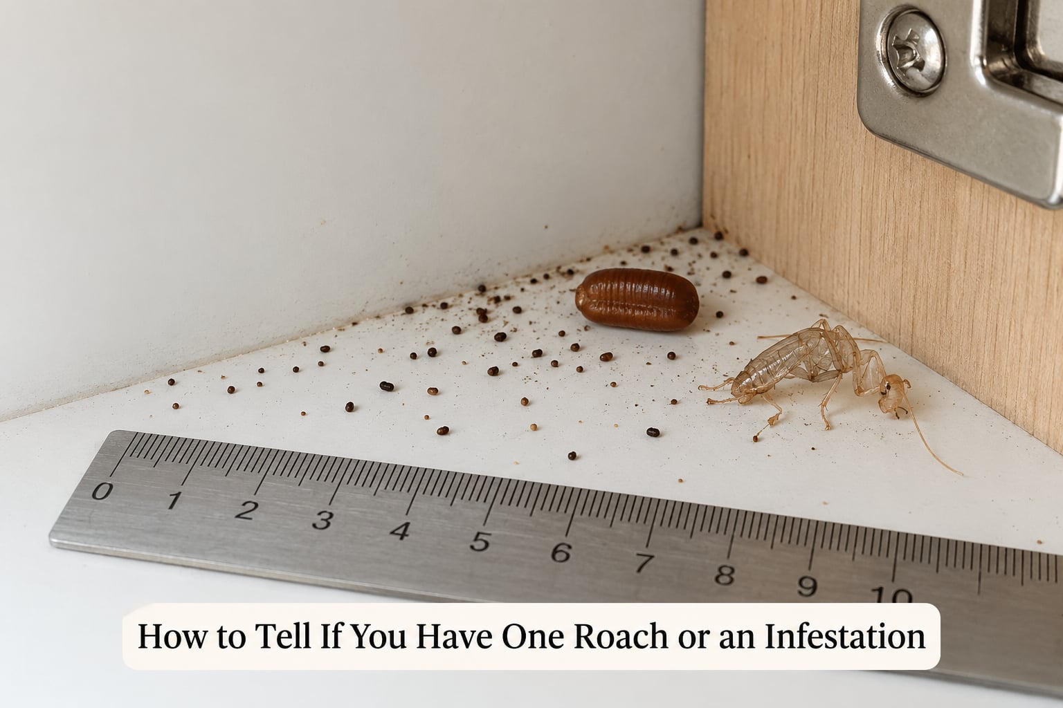 How to Tell If You Have One Roach or an Infestation