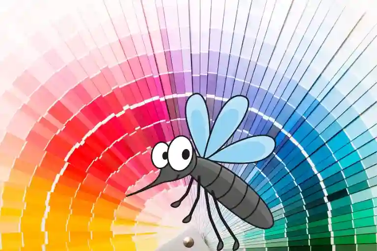 what colors do mosquitoes not like